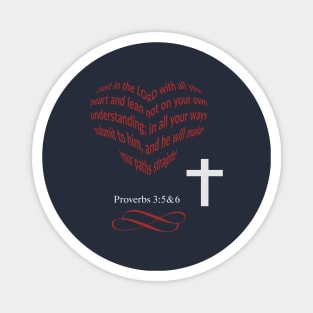 Proverbs 3:5&6 Magnet